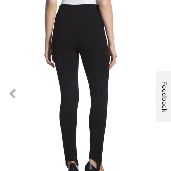 CHICO'S Black Ponte Pants with Stirrups 8 - Picture 2 of 15